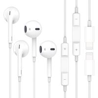Earbuds 2Pack iPhone Wired Earphones (Built-in Microphone & Volume Control) Noise Canceling Isolating Headphones for iPhone 1...