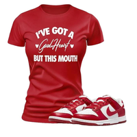 Red Dunks Low Sneaker Match Tee T-Shirt to Match Streetwear Shoe Match Retro Summer Unisex Jersey Short Sleeve Tee