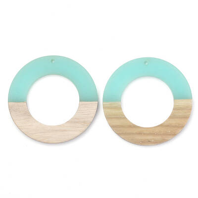 Resin & Wood Pendants