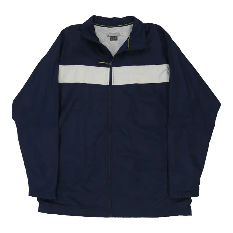 Nike Spellout Jacket - 2XL Navy Polyester