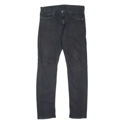 LEVI'S Mens Jeans Black Slim Straight W32 L32
