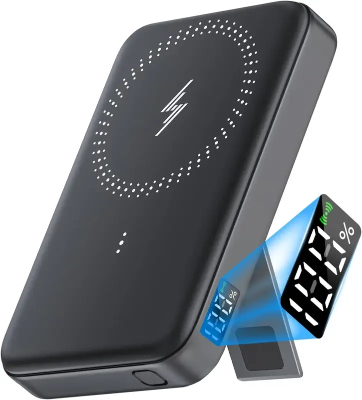 JARGOU 10000mAh Wireless Portable Charger set fast Charging power bank suitable for iPhone12/13/14/15 mobile phone wireless f...