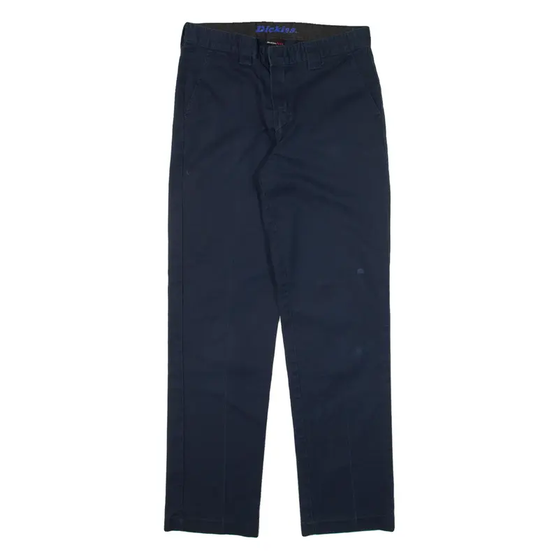 DICKIES Mens Trousers Blue Slim Tapered W28 L29