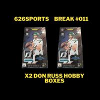 626SPORTS 2024 Panini Don Russ Hobby PYT Break #011 Downtown Hunting X2 Don Russ Hobby Boxes Trading Cards Exclusive Event