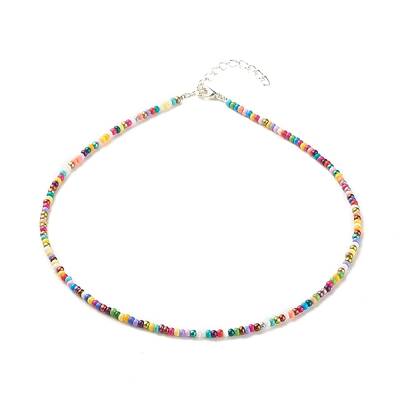 Glass Seed Beaded Necklace