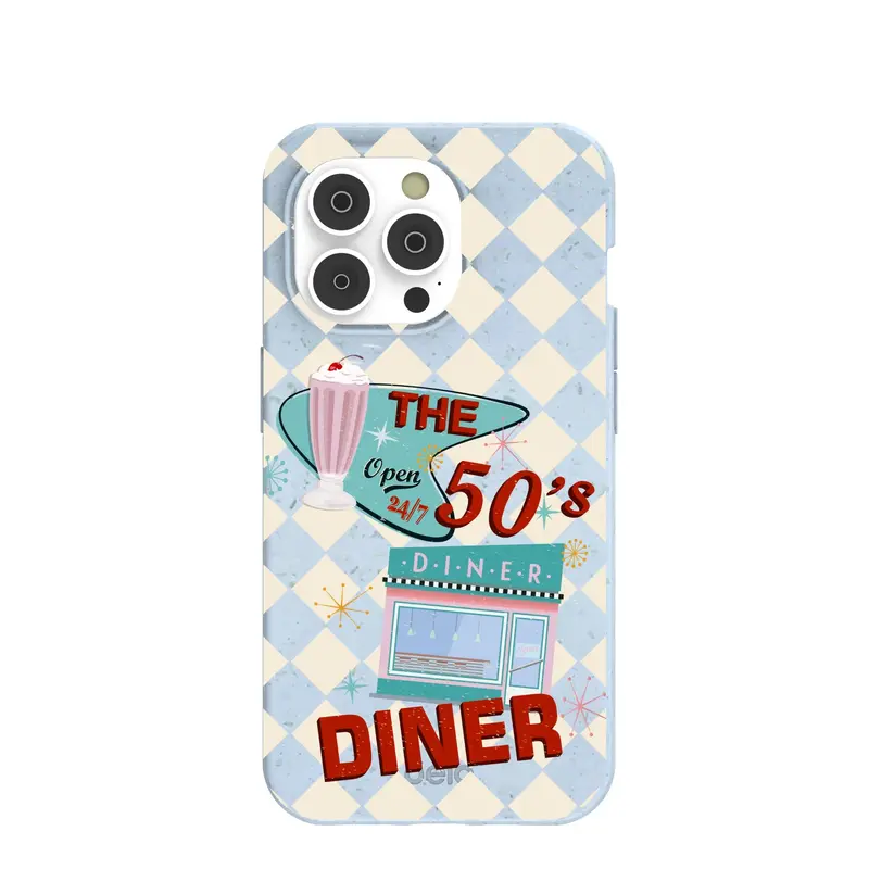 Powder Blue The 50s Diner iPhone 14 Pro Case