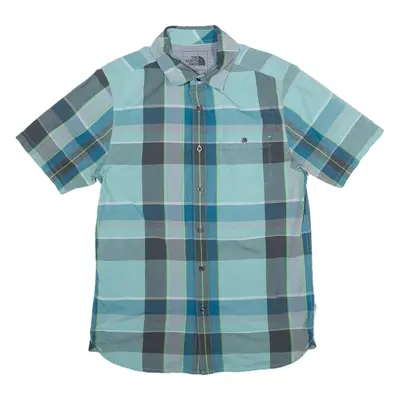 THE NORTH FACE Mens Shirt Green Check S