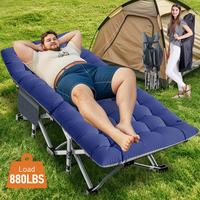 Naudacaa Folding Bed Cot with 2 Sided Mattress, 75\