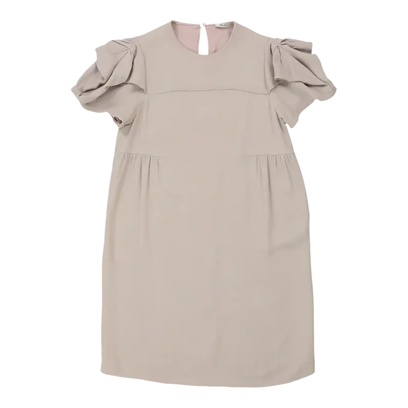 Miu Miu Dress - Medium Beige Viscose | Size: medium