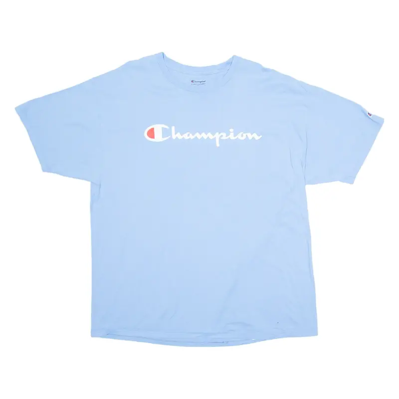 CHAMPION Mens T-Shirt Blue 2XL