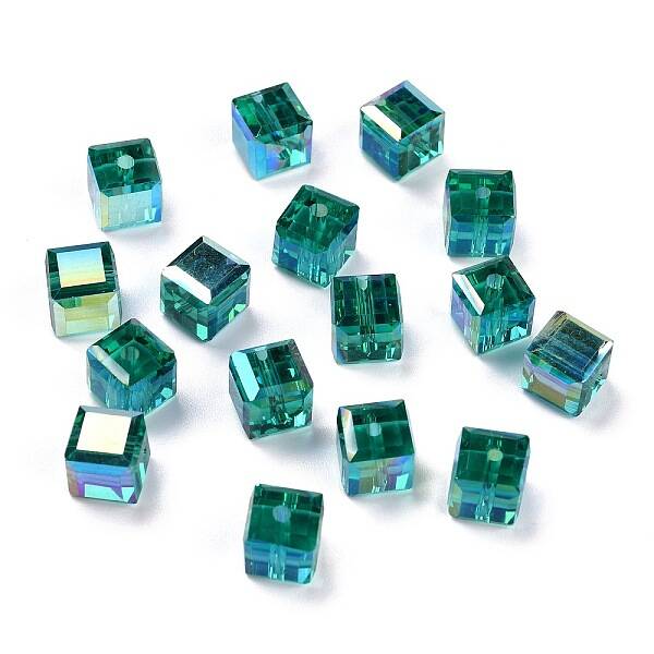 Electroplate Transparent Glass Beads
