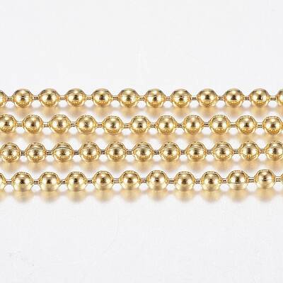 3.28 Feet Handmade Ion Plating(IP) 304 Stainless Steel Ball Chains