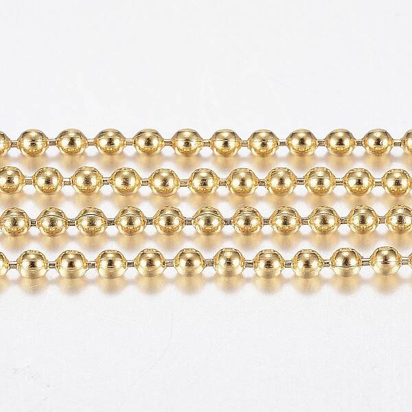 3.28 Feet Handmade Ion Plating(IP) 304 Stainless Steel Ball Chains