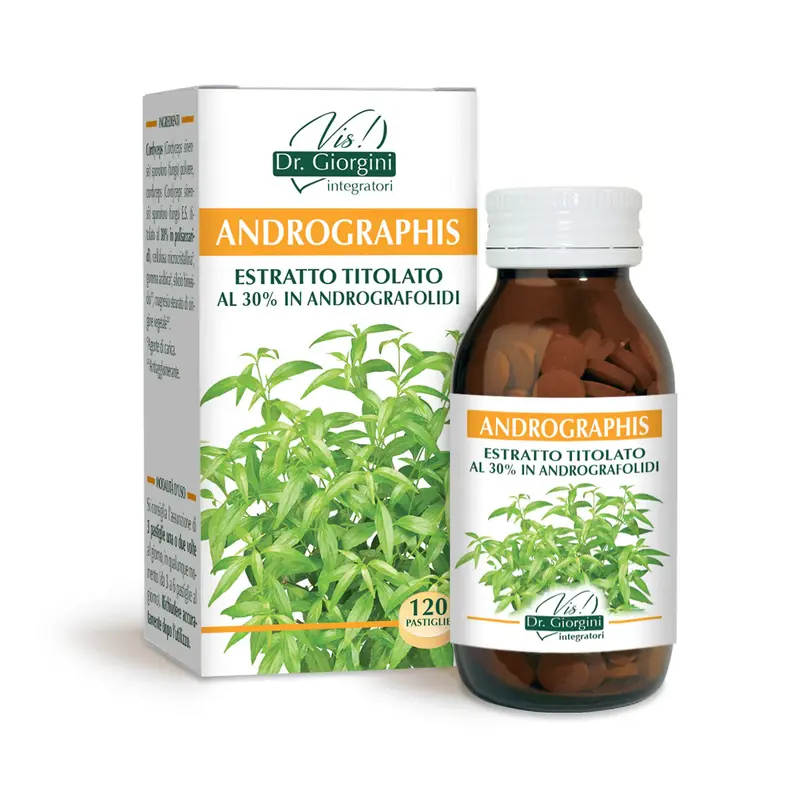 Dr Giorgini andrographis titrated extract 60 g - 120 tablets of 500 mg