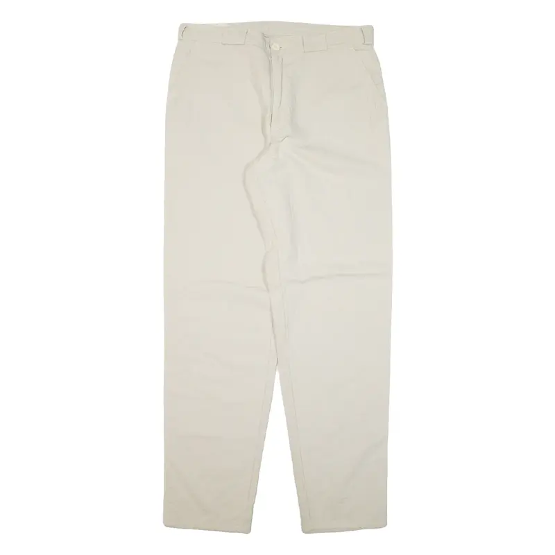 BARBADOS Mens Trousers Grey Regular Tapered W36 L36