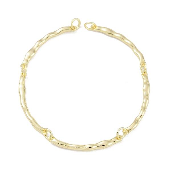 Brass Textured Bar Link Chain Bracelet Making