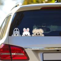 SKZOO Decal Peeking Cartoon Car Decal, Kpop Accessories, K pop Gift, K-pop Merch, Vinyl Sticker, Kawaii Decal