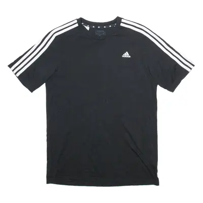 ADIDAS Boys T-Shirt Black 15-16Y