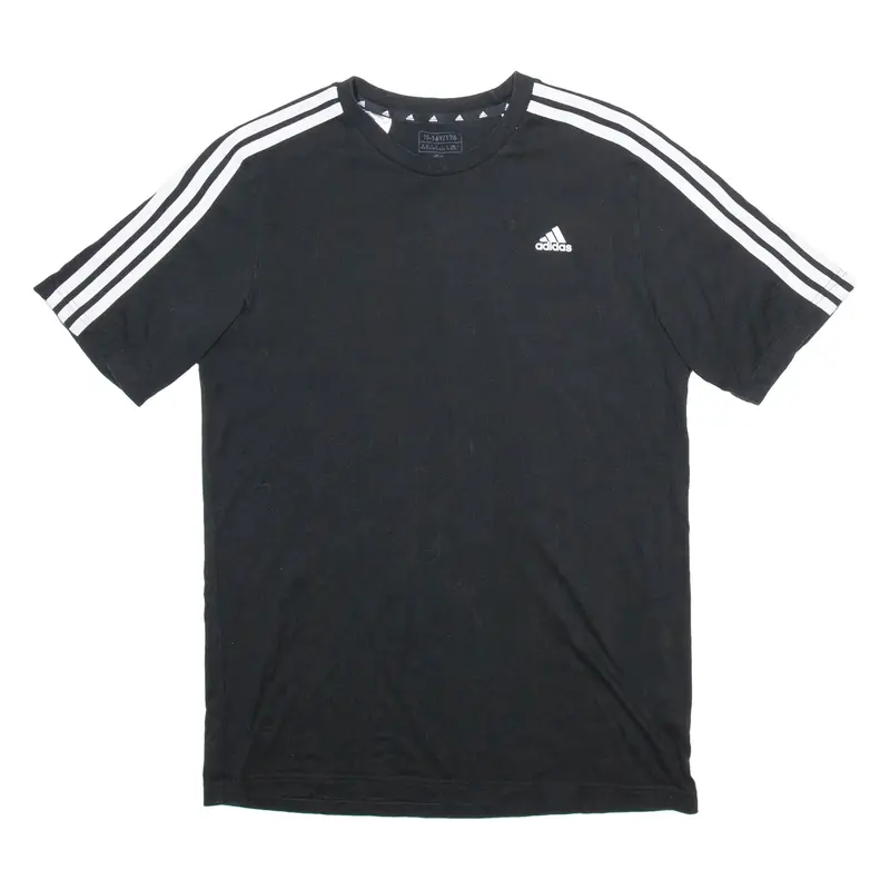 ADIDAS Boys T-Shirt Black 15-16Y