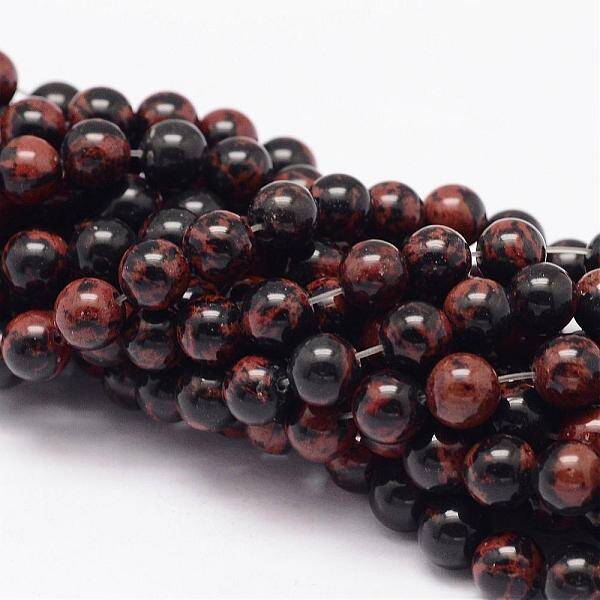 Natural Mahogany Obsidian Beads Strands