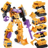 6 in 1 Transformer Robot Toy, 1 Box Robot Model, Deformation Car Truck Model, Hand-eye Coordination & Cognitive Ability Promo...