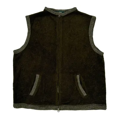 Ralph Lauren Fleece Gilet - Large Brown Polyester Blend