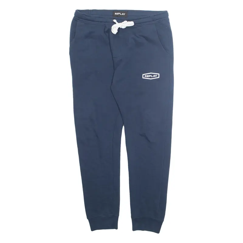 REPLAY Mens Joggers Blue Tapered M W30 L26