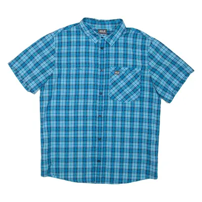 JACK WOLFSKIN Mens Shirt Blue Check M