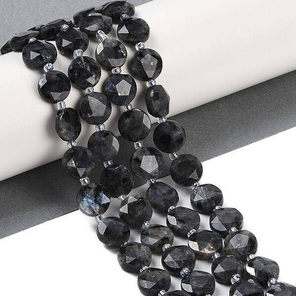 Natural Larvikite Beads Strands