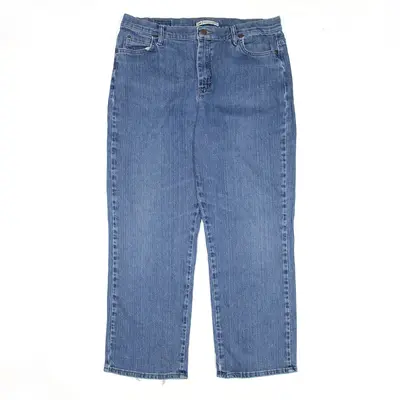 LEE Jeans Blue Denim Relaxed Straight Womens W34 L27