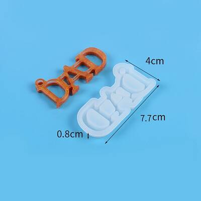 Dad Silicone Pendant Molds