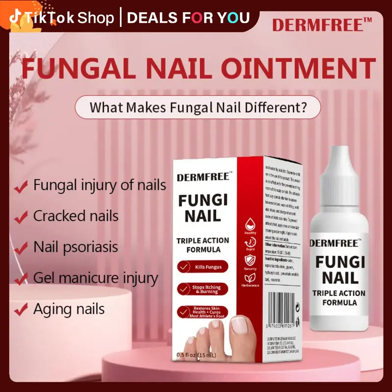 【TikTokShopfalldealsforyou】 Toenail Fungus Treatment Extra Strength, Antifungal Solution for Toenail or Fingernail, Tripl...