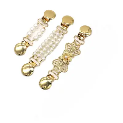 Vintage Metal Buckle, 3 Counts Fashionable Sweater Shawl Alloy Clips, Casual Charms Dress Shirt Versatile Alloy Brooch Clips ...