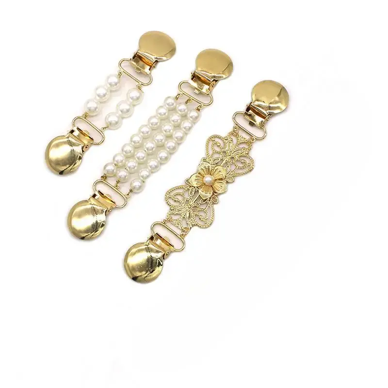 Vintage Metal Buckle, 3 Counts Fashionable Sweater Shawl Alloy Clips, Casual Charms Dress Shirt Versatile Alloy Brooch Clips ...