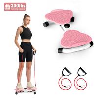 Ab Board & Waist Twister Machine for Women - Core Workout Equipment, Portable Waist Toner Springtok for Aerobic Exercise - Ho...