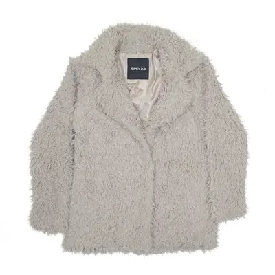 GIPSY 2.0 Teddy Faux Fur Jacket Grey Womens M