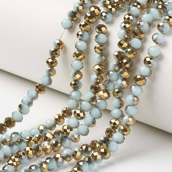Electroplate Opaque Glass Beads Strands