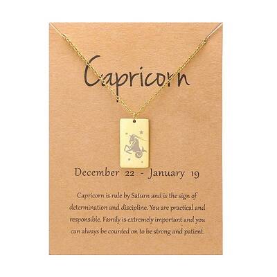 Twelve Constellations Pendants Necklaces