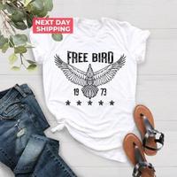 Bird Shirt, Boho TShirt, Free Bird Tee, Eagle Shirt, Retro Music Shirt, Vintage Inspired Shirt, Thunderbird Shirt Classic Cot...