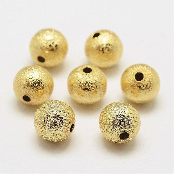 Brass Textured Beads