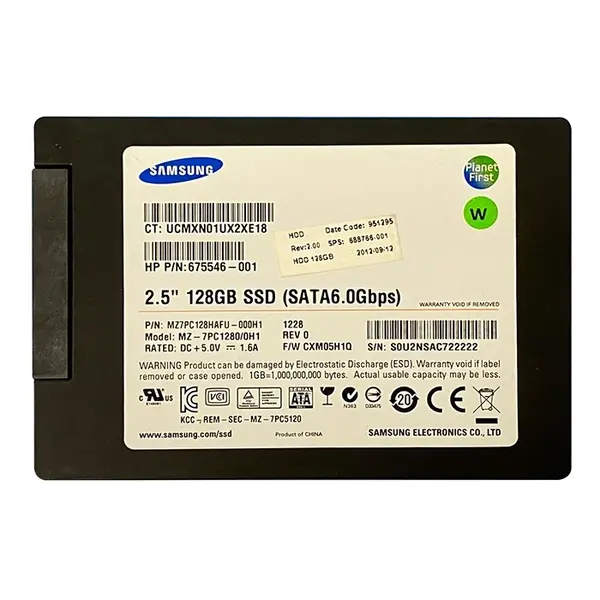 MZ7PC128HAFU-000H1 Samsung PM830 Series 128GB Multi-Level Cell SATA 6Gb/s 2.5-Inch Solid State Drive