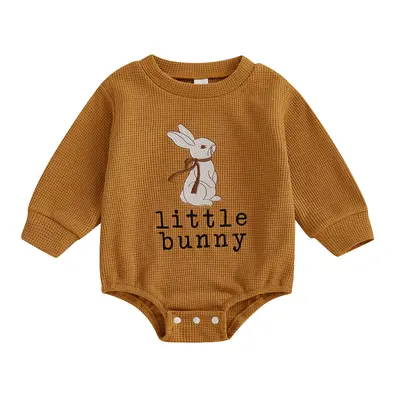 Baby Boy Girl Easter Outfit Bunny Sweater Romper Long Sleeve Crewneck Sweatshirt Infant Spring Clothes #Springtok Cute Bodysu...