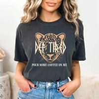 Giftifymama Def Tired Pour Some Coffee On Me Nursing Shirt Friendly Zip Maternity Breastfeeding Tops