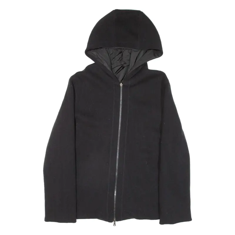 PRADA Mens Jacket Blue Knit Hooded M