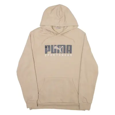 PUMA Mens Beige Hoodie L