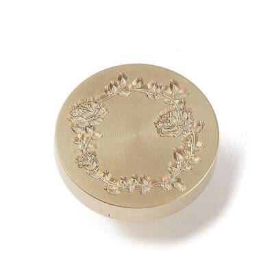 Golden Tone Wax Seal Brass Stamp Head