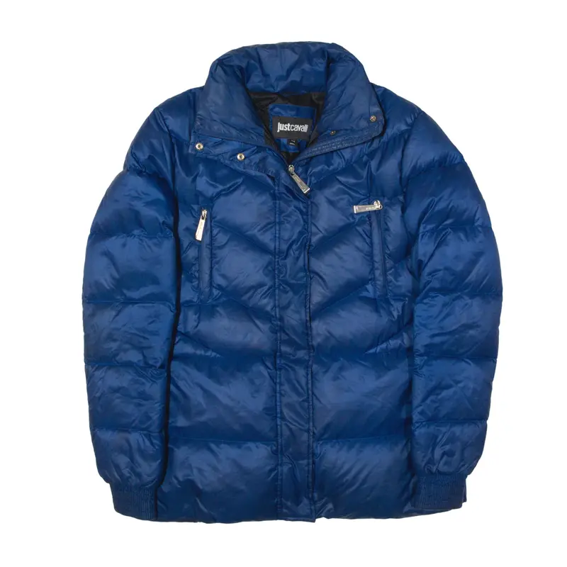 JUST CAVALLI Puffer Jacket Blue Womens S