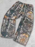 Men's Plants Print Drawstring Waist Sweatpants, Regular Fit Casual Comfy Pants for Daily Outdoor Wear, Men's Trousers for All...