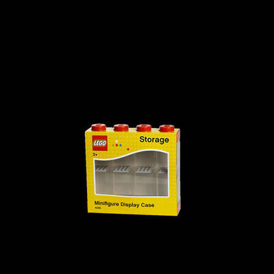 LEGO Minifigure Stackable Display Case 8, Bright Red