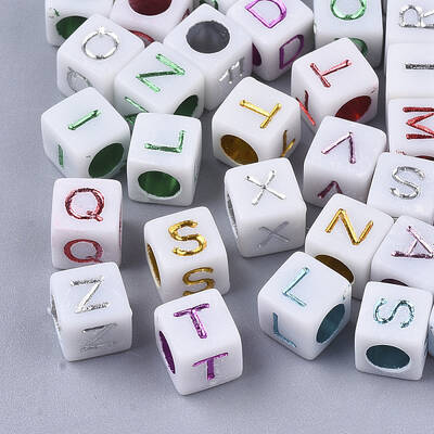 Plated Acrylic Beads